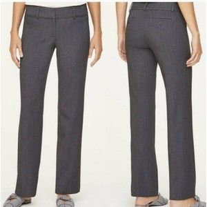Ann Taylor Loft Marisa Trouser Size 6 Gray Straight Leg Pant Workwear